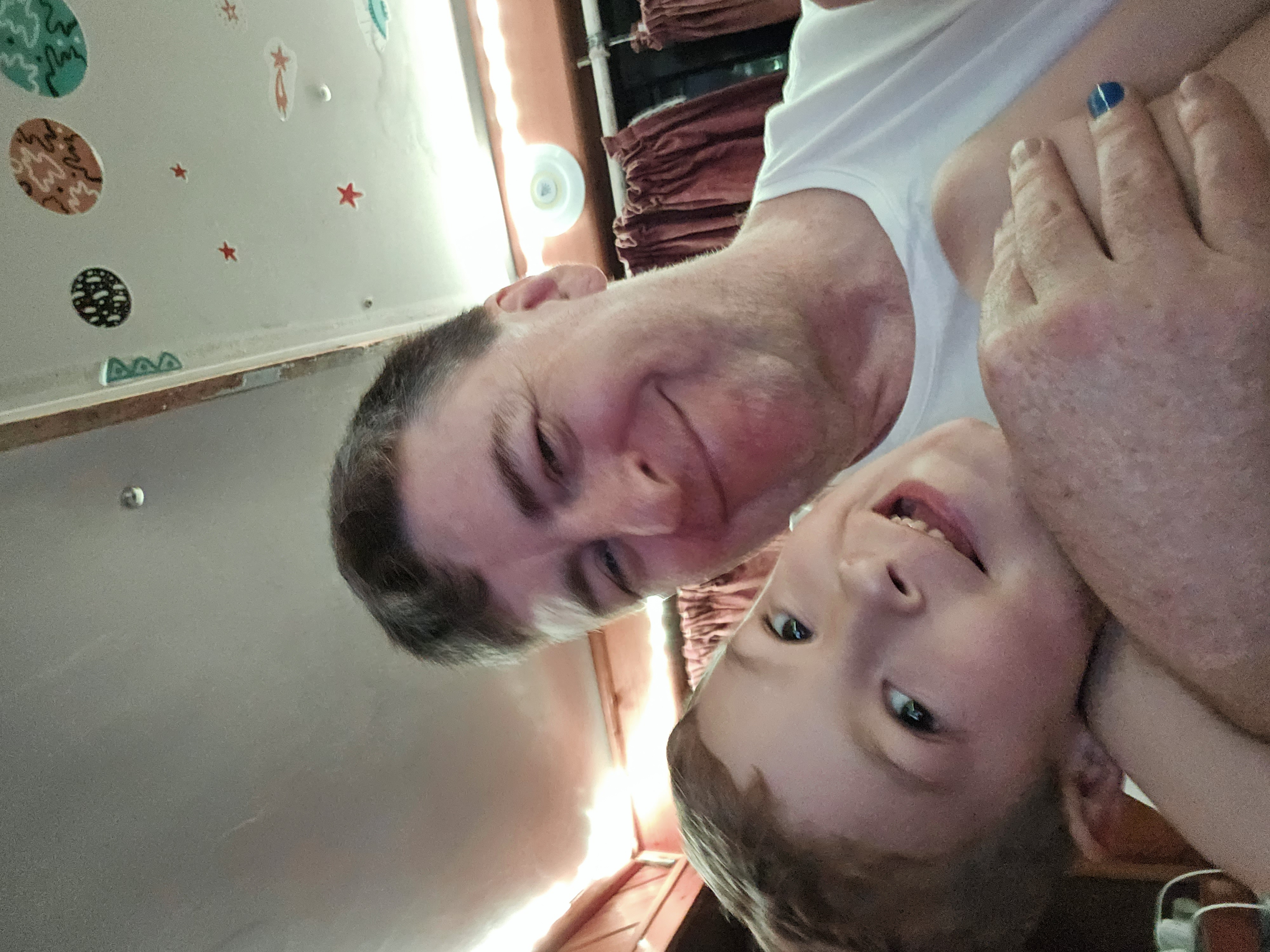 JD Armstrong and his son